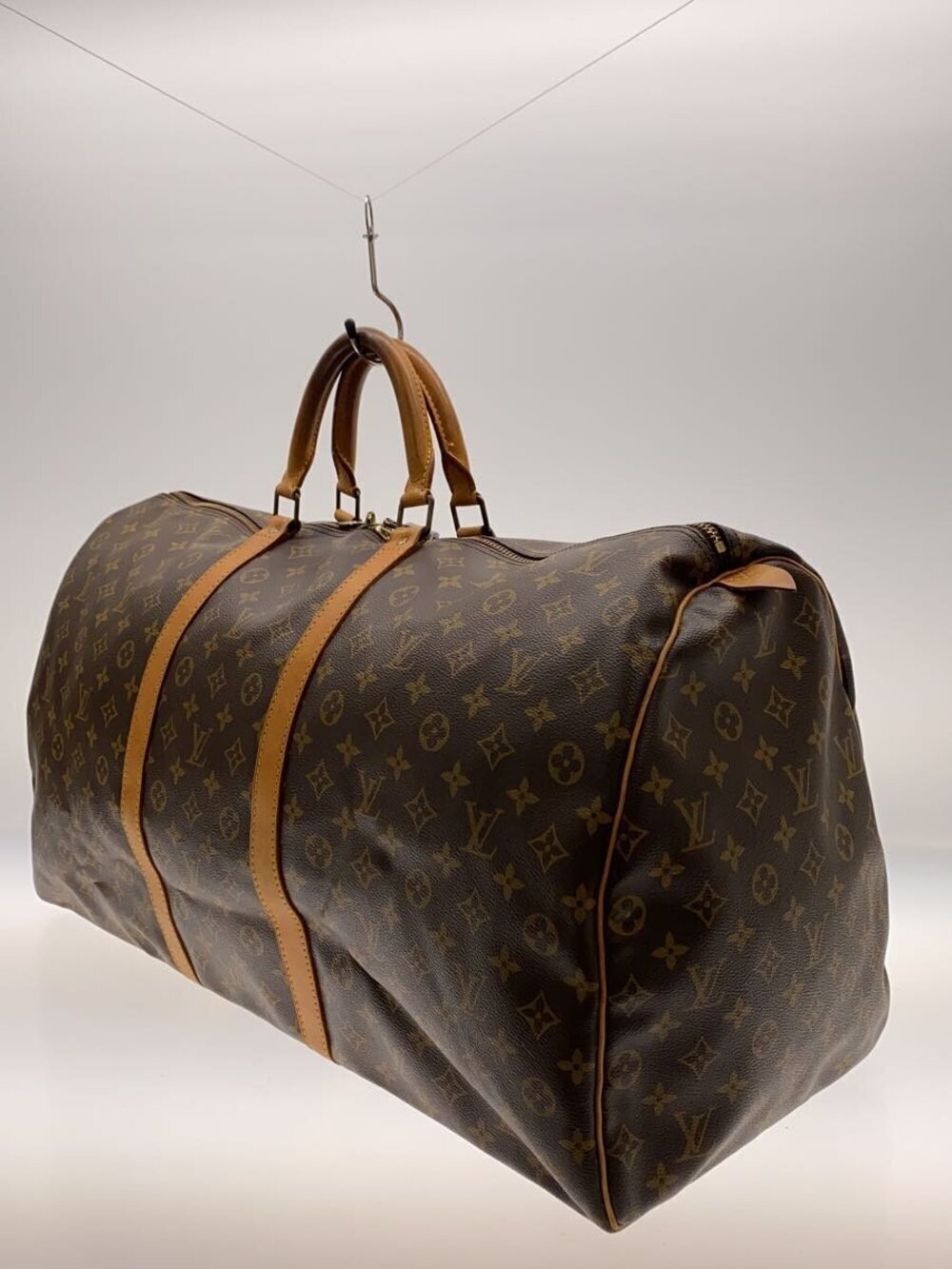 Louis Vuitton Keepall All Brown Bandouliere Canvas over Brown